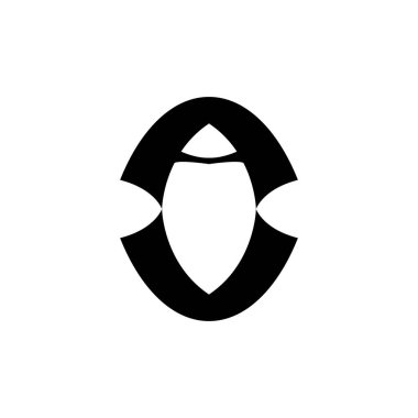 SHIELD logo tasarım vektörlü AV harfi