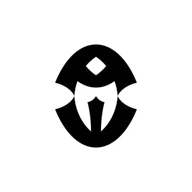 WA harfi veya AW harfi logo tasarım vektörü