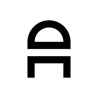Bir harf logo tasarımı Vektörü