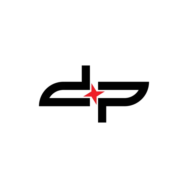 Lettera Con Logo Star Design Vector — Vettoriale Stock