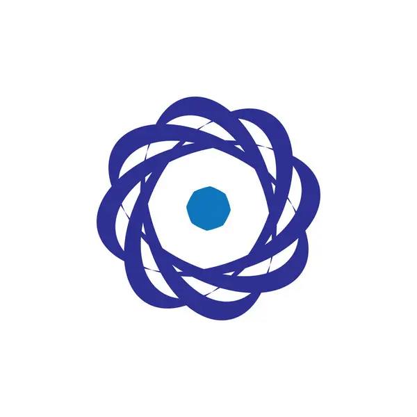Вектор Дизайну Логотипу Орбітального Циклу Стоковий вектор