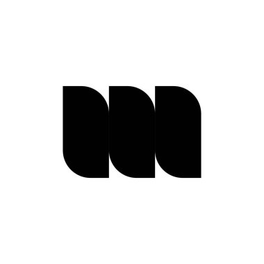 NN harfi logo tasarım vektörü
