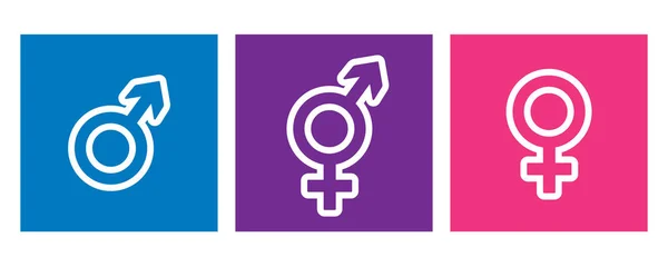 Πολύχρωμο Σύνολο Εικονιδίων Τουαλέτα Συμπεριλαμβανομένου Του Φύλου Ουδέτερη Εικονίδιο Εικονόγραμμα — Διανυσματικό Αρχείο