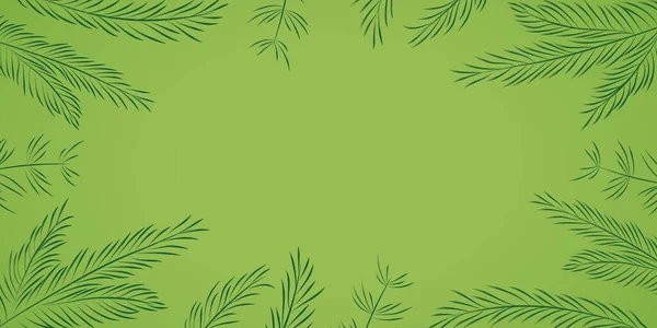 Green Christmas Background Fir Branches Vector Illustration Eps10 — Stock Vector