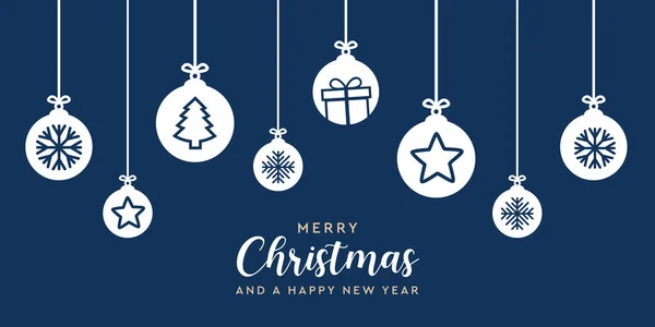 Décoration Boule Noël Avec Étoiles Flocons Neige Illustration Vectorielle Cadeau — Image vectorielle