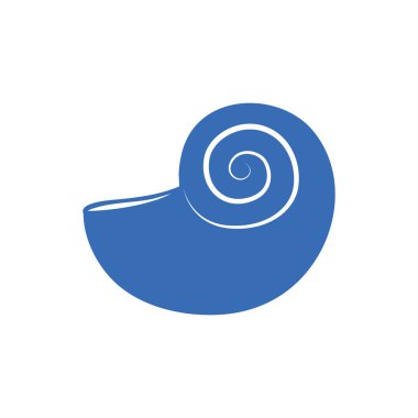 Basit deniz kabuğu simgesi grafik izole edilmiş vektör illüstrasyonu EPS10