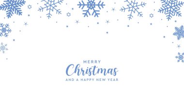 üzerinde kar tanesi sınır vektörü illüstrasyonu EPS10 olan parlak pankart