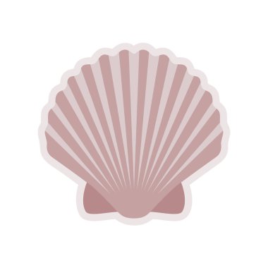 simple sea shell icon graphic isolated vector illustration