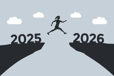 2025 'ten 2026 vektör ilülasyonuna atlayan kadın