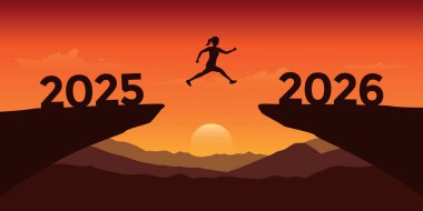 2025 'ten 2026 vektör ilülasyonuna atlayan kadın