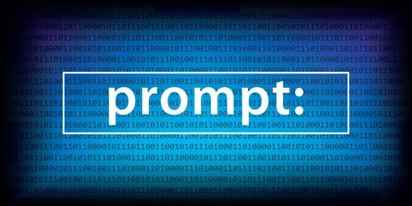 İkili kod vektör illüstrasyonlu gelecekteki ai arkaplanı üzerine dijital komut