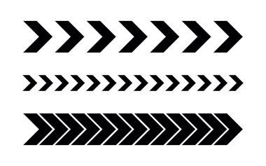 Farklı ok simgelerinin izole edilmiş vektör illüstrasyonları