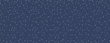 Düşen kar taneleri, karlı arkaplan pankartı, vektör illüstrasyonu