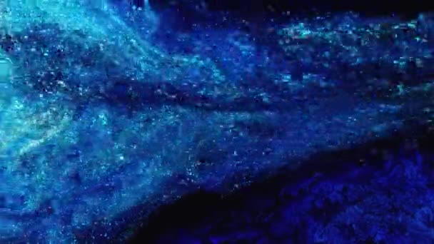 Alkol Mürekkebi Deniz Dokusu Çağdaş Sanat Çok Renkli Parlak Bir — Stok video