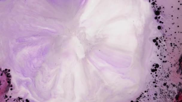 Накрашены Алкогольными Чернилами Творческое Абстрактное Произведение Искусства Выполненное Полупрозрачными Красками — стоковое видео