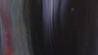 Akrilik boya baştan aşağı akar. Soyut Renkli Mürekkep Sıvı Patlaması Pshychedelic Boya Patlaması Hareketi. Yüksek kalite 4k görüntü. 
