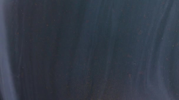 Акрилова Фарба Тече Зверху Вниз Абстрактний Барвистий Колір Чорнила Рідина — стокове відео