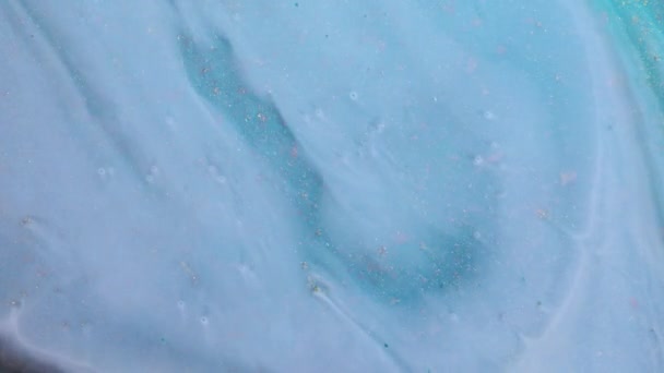 Флюїд Арт Тло Створення Барвистих Гойдалок Ефекту Змішування Фарби Акрилова — стокове відео