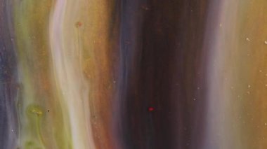 Akrilik boya baştan aşağı akar. Soyut Renkli Mürekkep Sıvı Patlaması Pshychedelic Boya Patlaması Hareketi. Yüksek kalite 4k görüntü. 