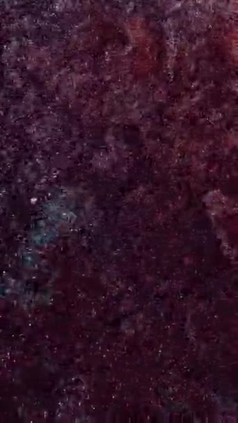 Abstrakte Tiefe Farbe Strahlender Glanz Hintergrundgestaltung Abstrakter Kunst Mit Alkohol — Stockvideo