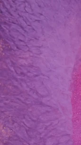 Barva Kouře Textury Třpytivý Inkoust Víří Kouzelná Vlna Neonové Jiskřící — Stock video