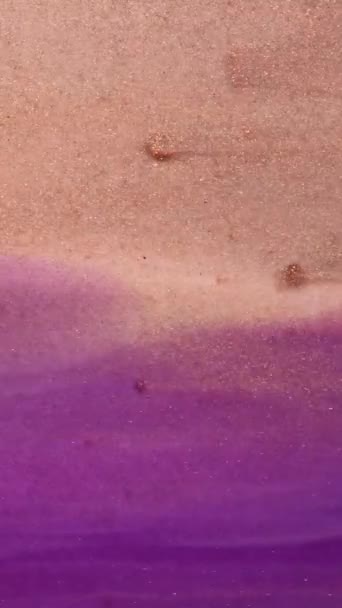 Color Textura Humo Glitter Tinta Remolino Ola Aire Mágica Neón — Vídeo de stock