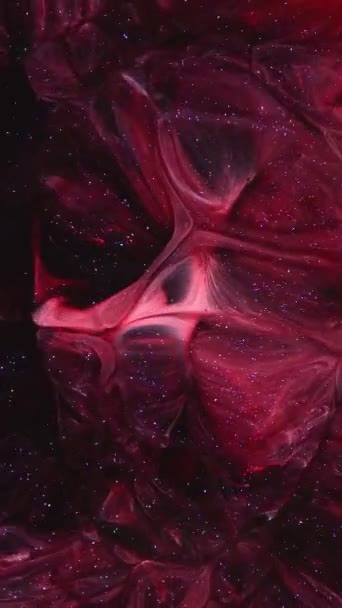 Deeltjes Met Een Glitter Shimmer Abstracte Vloeistofachtergrond Stromende Krachten Water — Stockvideo