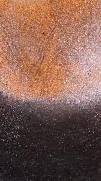 Color Textura Humo Glitter Tinta Remolino Neón Brillante Niebla Polvo — Vídeo de stock