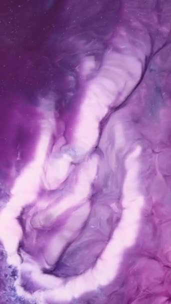 Abstract Art Background Design Alcohol Ink Macro Video Chemical Reaction — Stock Video