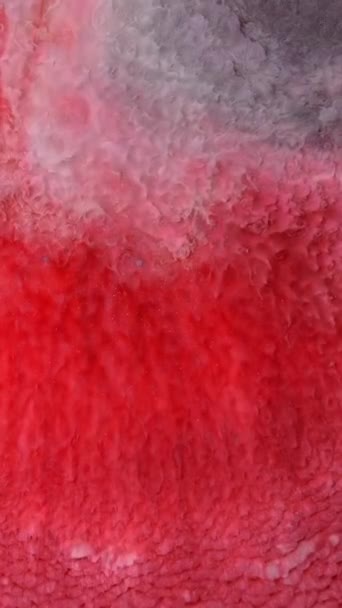 液体塗料スプラッシュや渦と背景を混合します 流体芸術の描画ビデオ カラフルな波でアクリルテクスチャ 背景の動きの色 — ストック動画