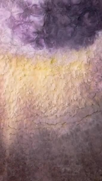 Liquid Paint Mixing Backdrop Splash Swirl Fluid Art Drawing Video — Stock Video