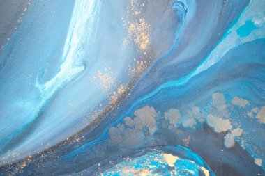 Şeffaf mürekkep renkleriyle yaratılmış yaratıcı soyut sanat eserleri. Moda duvar kâğıdı. Soyut resim, duvar kağıtları, posterler ve web siteleri için arka plan olarak kullanılabilir.