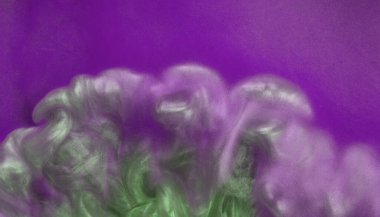 Soyut akrilik resim. Siyah arkaplanda pembe soyut mürekkep bulutu. Sıvı mermer deseni. Modern sanat.