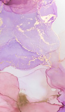 Soyut mor boya arka planı. Mermer desenli akrilik doku. Yüksek kalite fotoğraf