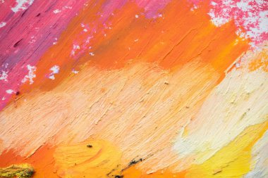 Petrol pastelleri ile çizilmiş kavramsal soyut resim. Yağlı boya boya renkli renklerde. Yağlı boya tablonun kağıt üzerindeki kavramsal yakınlaşması.