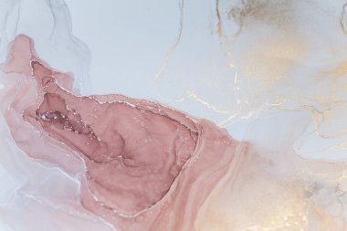 Alkol tekniğindeki lüks, soyut akışkan sanat resimleri. Yumuşak ve rüya gibi tasarım..