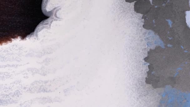 Чорнило Гранжевий Фон Абстрактний Сюрреалістичний Барвистий Чорнило Розповсюдження Мистецтва Рухомий — стокове відео