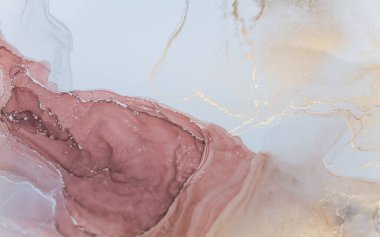 Alkol tekniğindeki lüks, soyut akışkan sanat resimleri. Yumuşak ve rüya gibi tasarım..