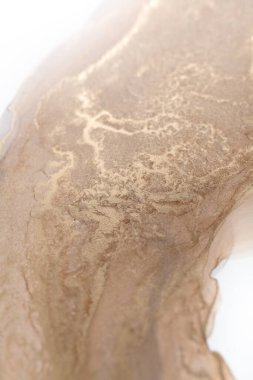 Resim beyaz arka planda alkol mürekkebiyle boyanmıştır. Lüks, soyut sıvı sanat tekniği: bronz, gümüş, metalik ve altın rengi. 