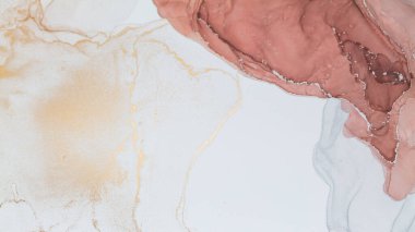 Alkol tekniğindeki lüks, soyut akışkan sanat resimleri. Yumuşak ve rüya gibi tasarım..