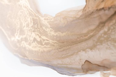 Resim beyaz arka planda alkol mürekkebiyle boyanmıştır. Lüks, soyut sıvı sanat tekniği: bronz, gümüş, metalik ve altın rengi. 