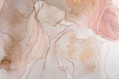 Alkol tekniğindeki lüks, soyut akışkan sanat resimleri. Yumuşak ve rüya gibi tasarım..