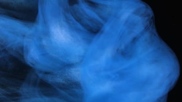 Fascinerande Dans Blått Bläck Böljande Graciöst Genom Klart Lugnt Vatten — Stockvideo