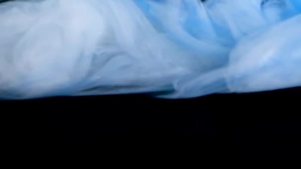 Mesmerizing Dance Blue Ink Undulating Gracefully Clear Tranquil Water — Stock Video