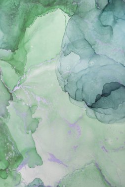 Bu sanat eserinde yumuşak yeşil ve mavi tonların bir karışımı ve akışkan şekiller, herhangi bir iç mekanı geliştirmek için ideal, barışçıl bir atmosfer yaratıyor..