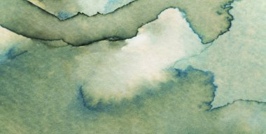 Bu canlı suluboya parçası, kusursuz bir şekilde harmanlanmış yeşil ve mavi tonların uyumlu bir bileşimini gösteriyor..