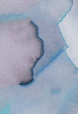 Lavanta ve mavinin yumuşak renkleri suluboya bir kompozisyonda zarif bir şekilde birleşerek yumuşak dalgaları ya da sakin gökyüzünü anımsatan sakin bir atmosferi anımsatır. Soyut şekiller derinlik ve akıcılık yaratır..