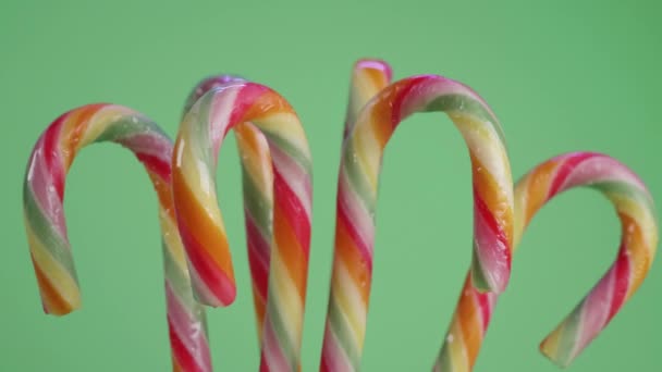 Sweet Candy Canes Christmas — Stock Video