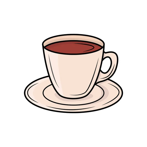 Cup Espresso Vector Color Icon Vector Illustration — Stock Vector