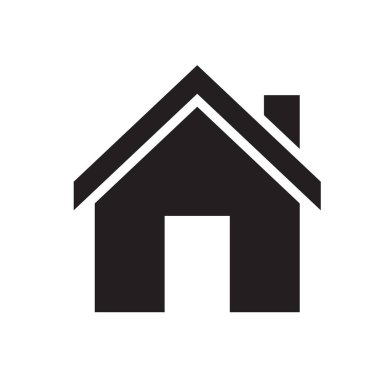 Beyaz arkaplanda ev simgesi